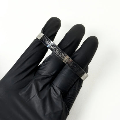 Ayat-ul-Kursi Engraved Stainless Steel Cuff Bracelet for men & women